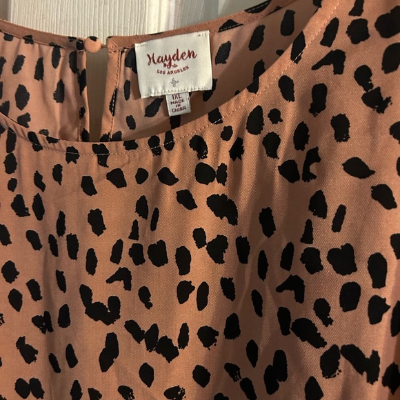 Hayden Los Angeles dot asymmetrical swing dress - Picture 6 of 7